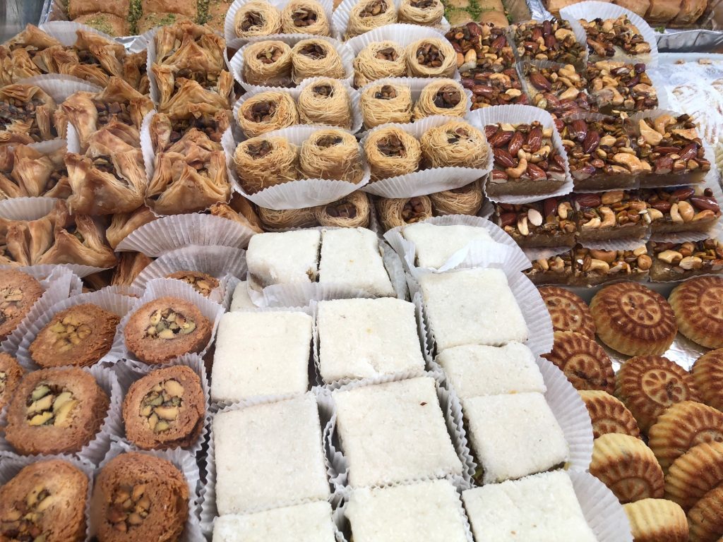 Image of pastries in an Austrian bakery