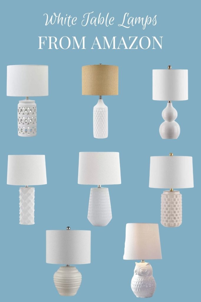 White Table Lamps from Amazon