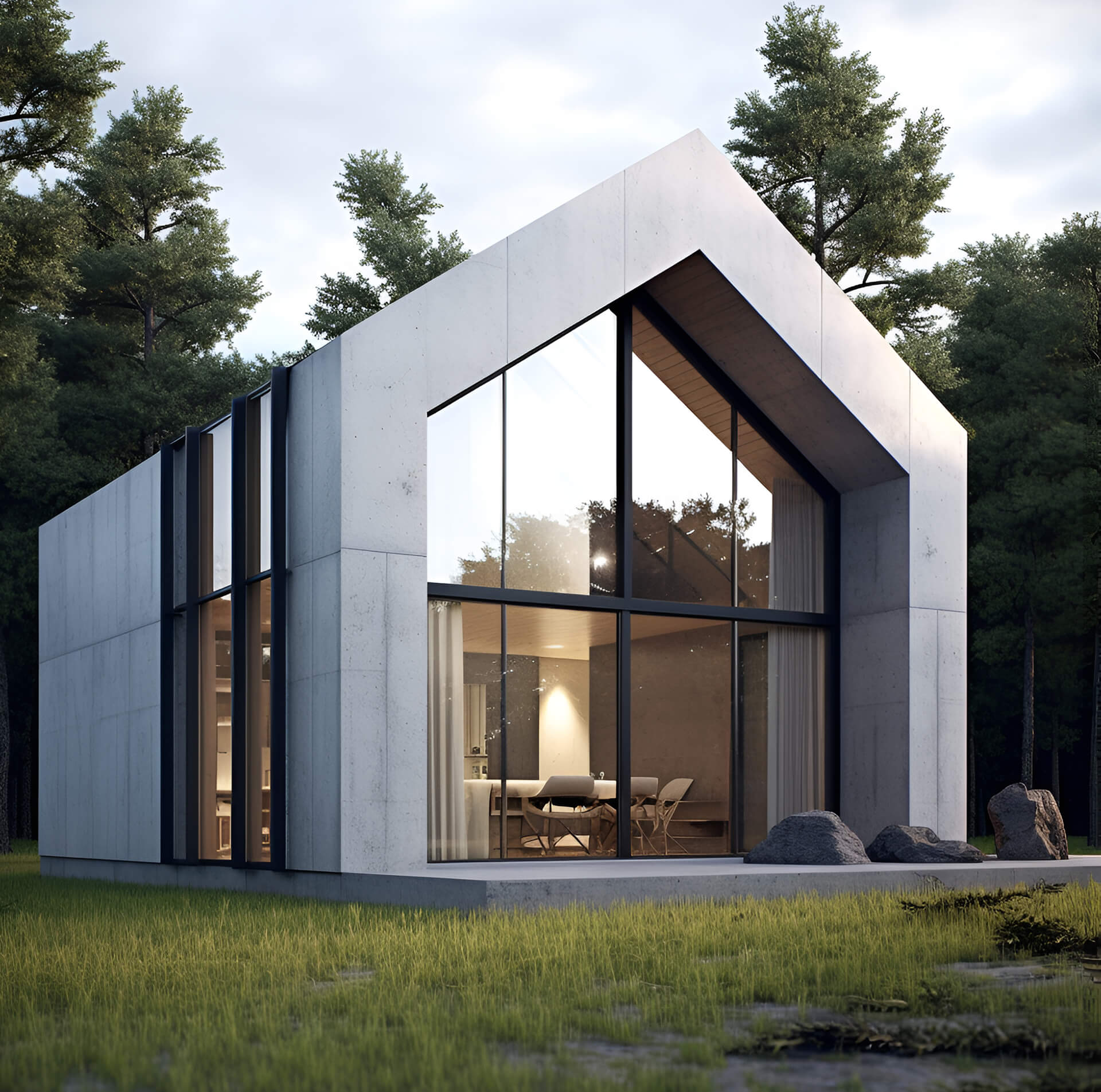 Eco-style cottage